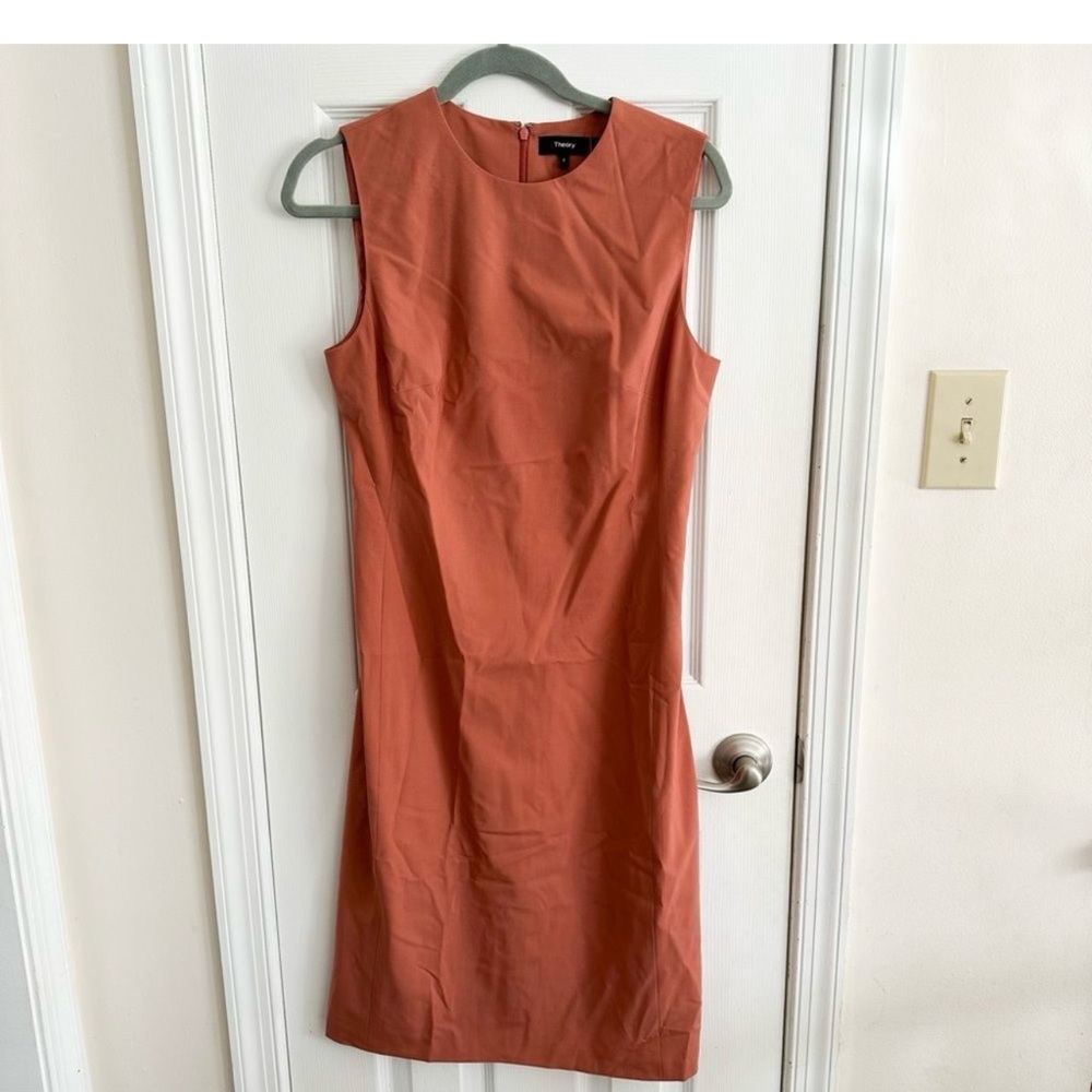 Theory Eano Sleeveless Traceable Wool Suiting Dress Women’s Size 6